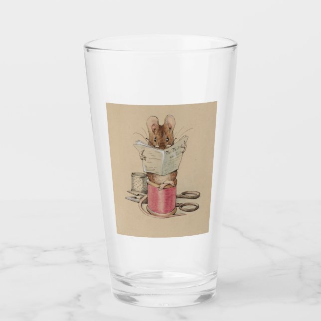 Die Schneidermäuse (von Beatrix Potter) Glas (Vorderseite)