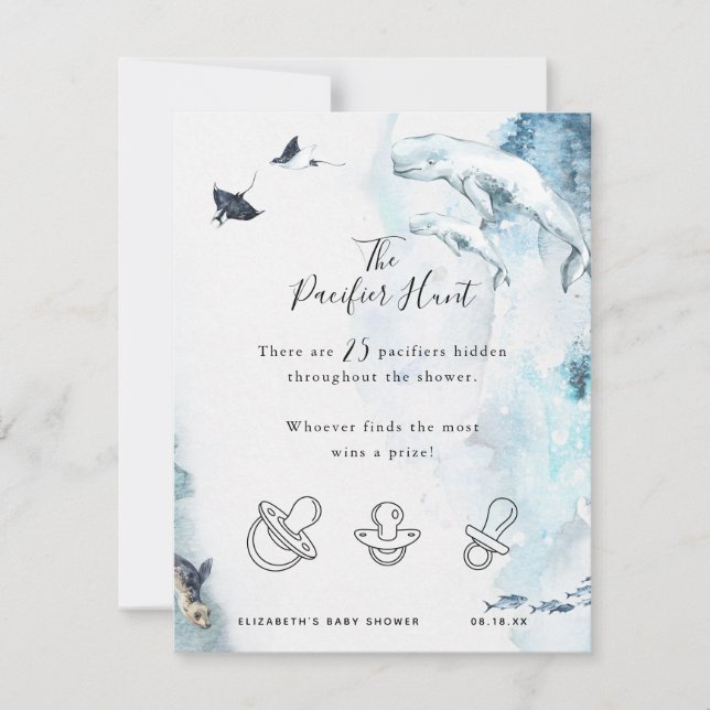 Die Schnuller-Jagd | Baby Showspiel (Vorderseite)