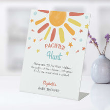 Die Schnuller-Jagd kommt hier zur Son Baby-Dusche