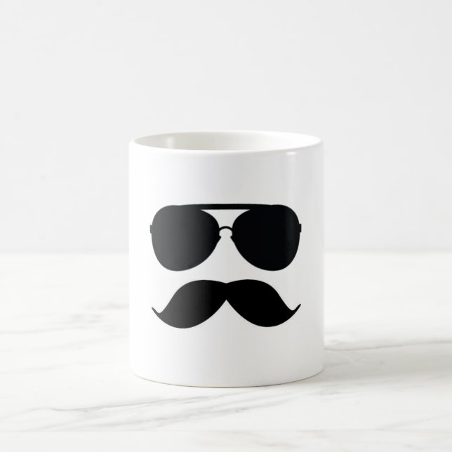 Die Schnurrbart-Mann-Kaffeetasse Kaffeetasse (Mittel)