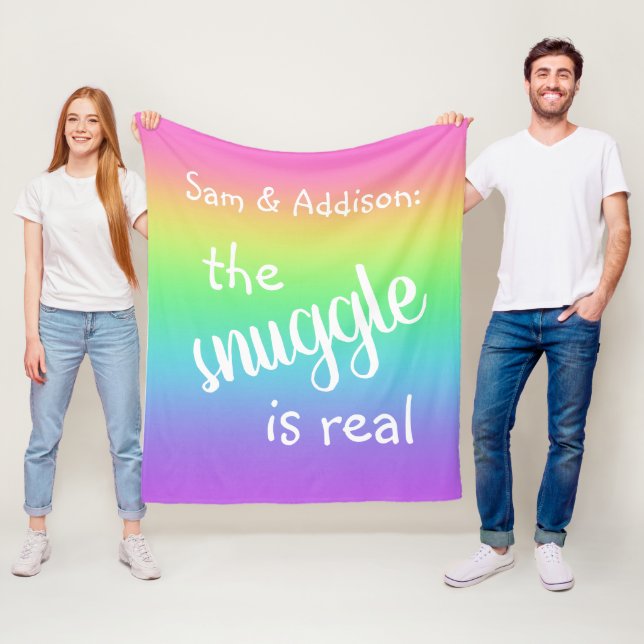 Die Schnürsenkel ist eine echte Personalisierte Re Fleecedecke (Beispiel)
