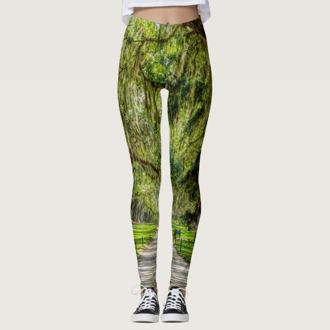 Die schöne Allee der Eichen Leggings (Vorderseite)