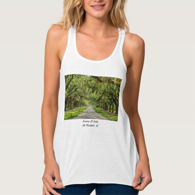 Die schöne Allee der Eichen Tank Top (Vorderseite)