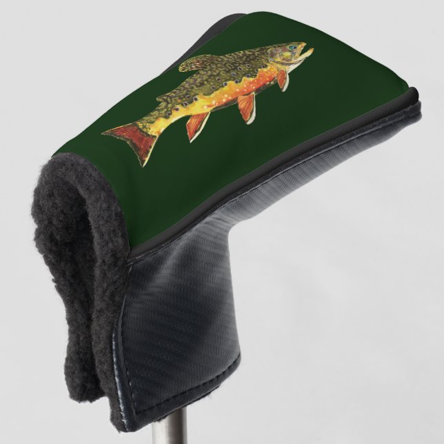 Die schöne Bachforelle Golf Headcover (3/4 Vorderseite)