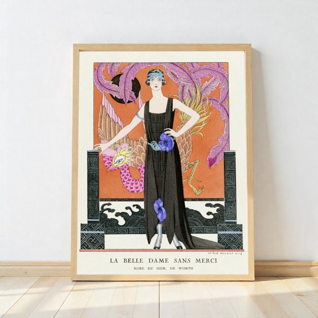 Die schöne Dame ohne Gnade von George Barbier Poster (Von Creator hochgeladen)