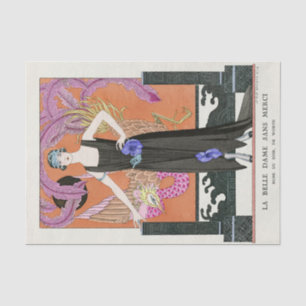 Die schöne Dame ohne Gnade von George Barbier Seidenpapier