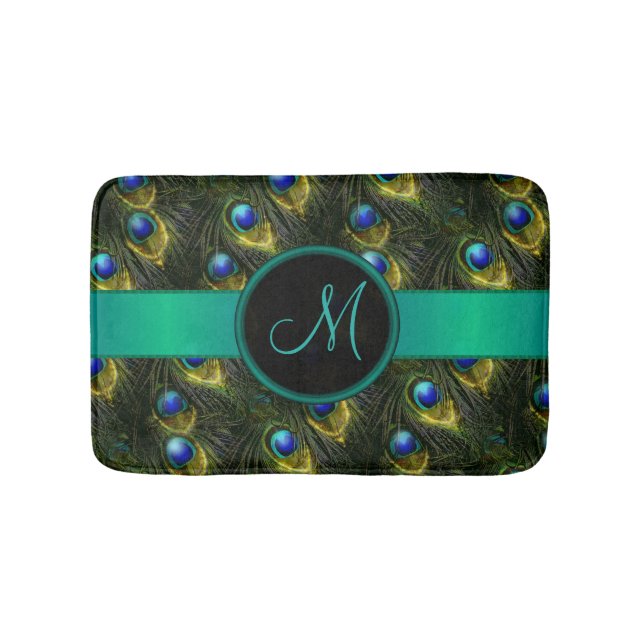 Die schöne Fantasie-funkelnd Pfau-Feder der Frauen Badematte (Vorderseite)