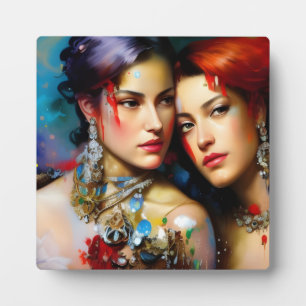 Die schöne Farbgestaltung Fotoplatte