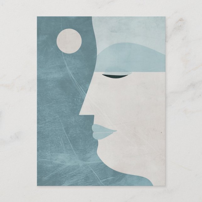 Die schöne Frau Boho Postkarte (Vorderseite)