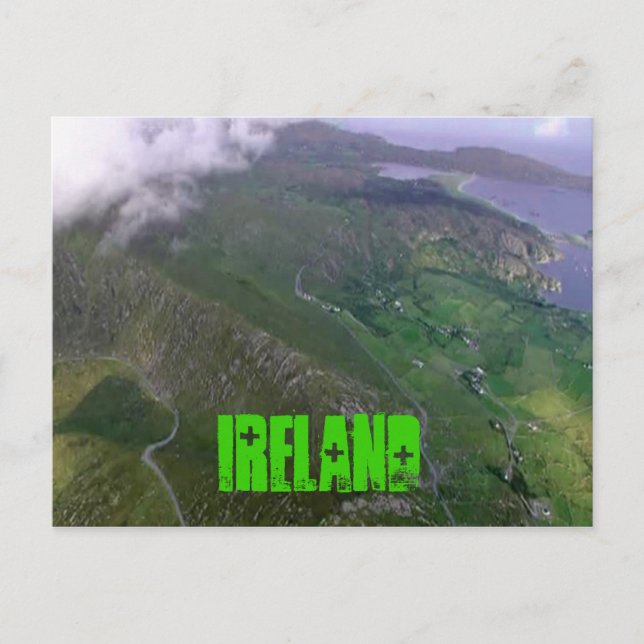 Die schöne irische Küste Postkarte (Vorderseite)