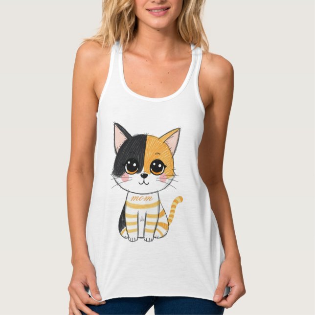 Die schöne Mischief-Katze Tank Top (Vorderseite)