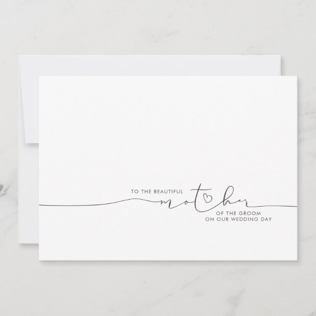 Die schöne Mutter der Groom-Braut-Botschaft (Vorderseite)