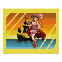 Die schöne Piratin.