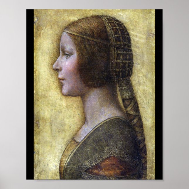 Die schöne Prinzessin Leonardo da Vinci Poster (Vorne)