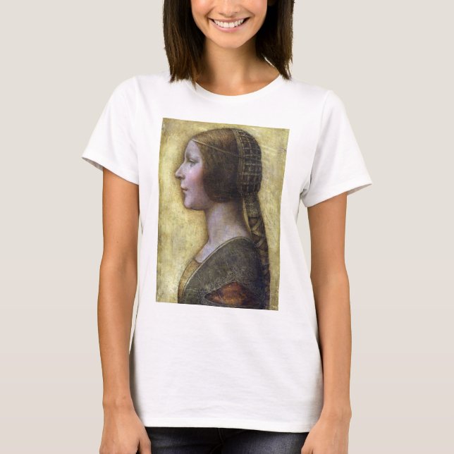 Die schöne Prinzessin Leonardo da Vinci T-Shirt (Vorderseite)