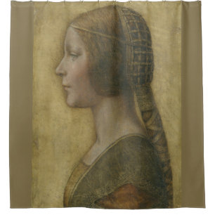 Die schöne Prinzessin (von Leonardo da Vinci) Duschvorhang