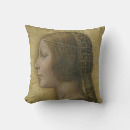 Die schöne Prinzessin (von Leonardo da Vinci) Kissen