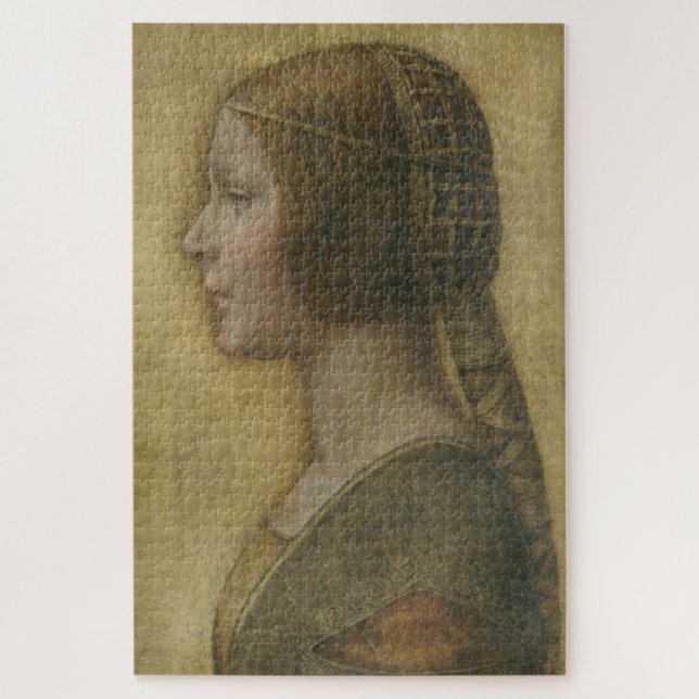 Die schöne Prinzessin (von Leonardo da Vinci) Puzzle (Vertikal)