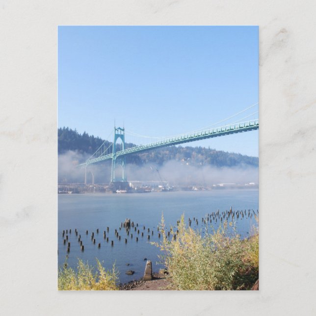 Die schöne St. Johns Bridge Postkarte (Vorderseite)