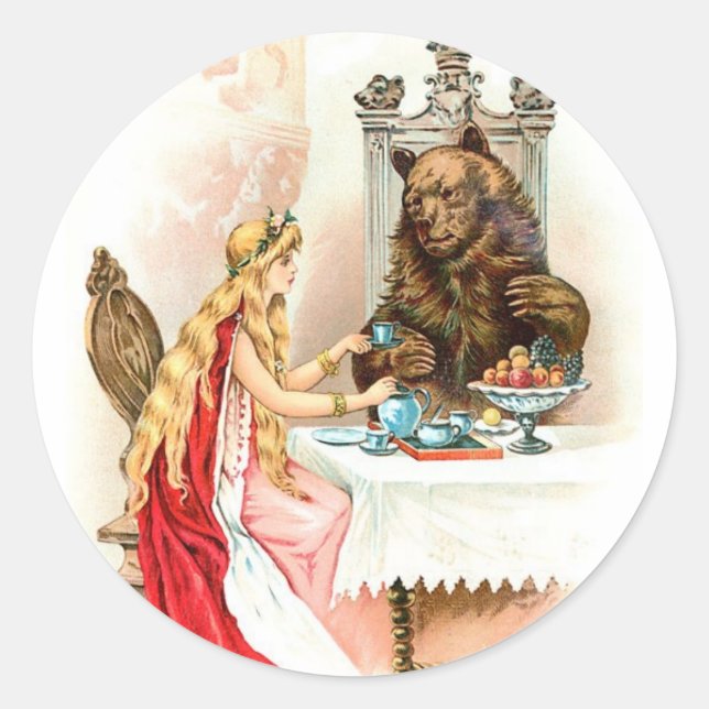 Die Schöne und das Biest Aufkleber (Vorderseite)