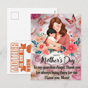 Die schönen und herzlichen Happy Mothers Day Zitat Feiertagspostkarte