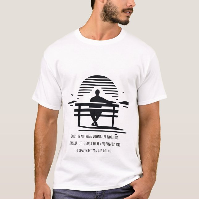 Die Schönheit der Anonymität T-Shirt (Vorderseite)