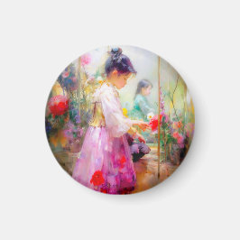 Die Schönheit der Blume Magnet