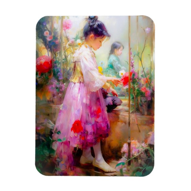 Die Schönheit der Blume Magnet (Vertikal)