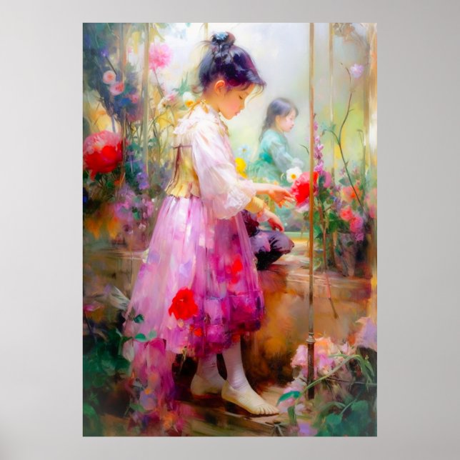 Die Schönheit der Blume Poster (Vorne)