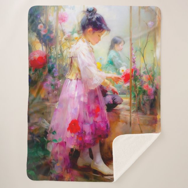 Die Schönheit der Blume Sherpadecke (Vorderseite)