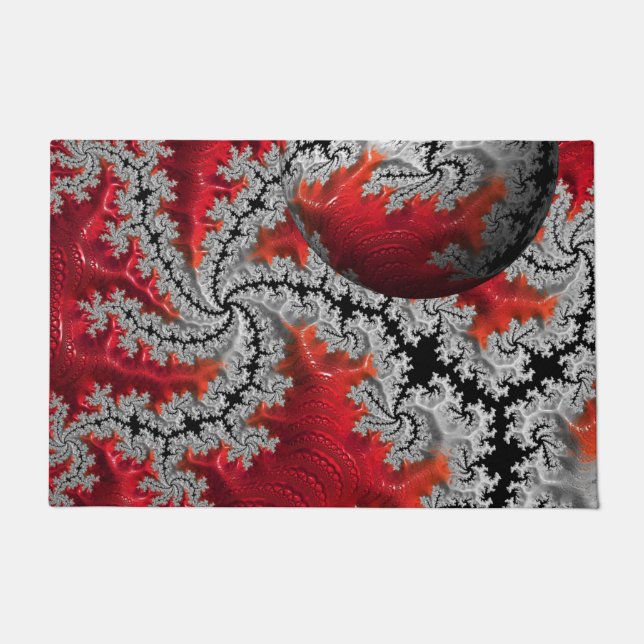 Die Schönheit der Mandelbrots Door Mat Fußmatte (Vorderseite)