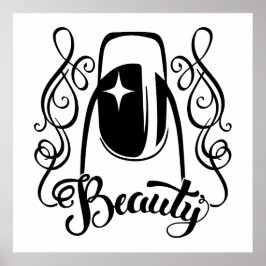 Die Schönheit der Nagelkunst Poster