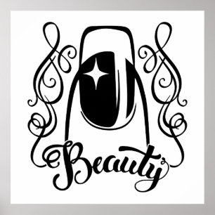 Die Schönheit der Nagelkunst Poster