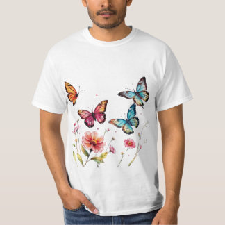 Die Schönheit der Natur: Aquarellmücken T-Shirt