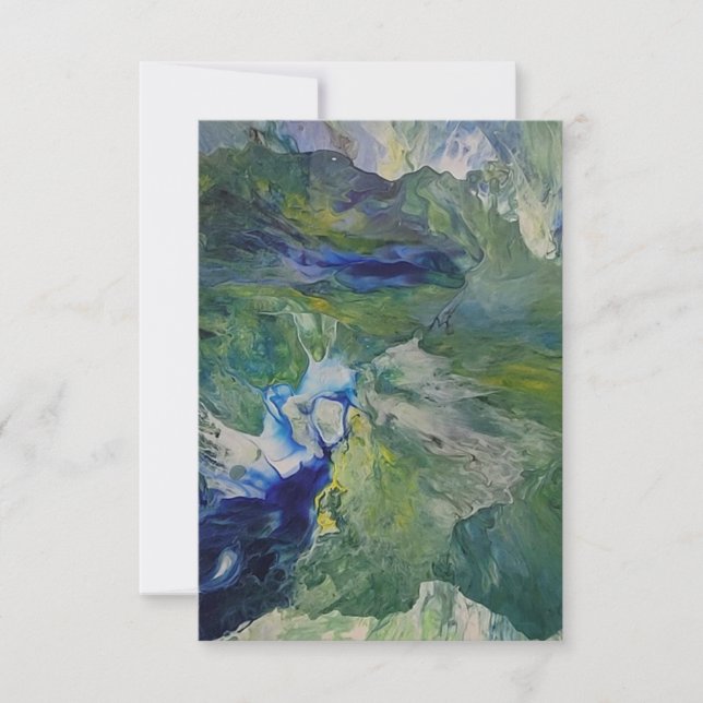 Die Schönheit der Natur Dankeskarte (Vorderseite)