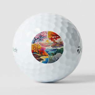 "Die Schönheit der Natur offenbart" Golfball