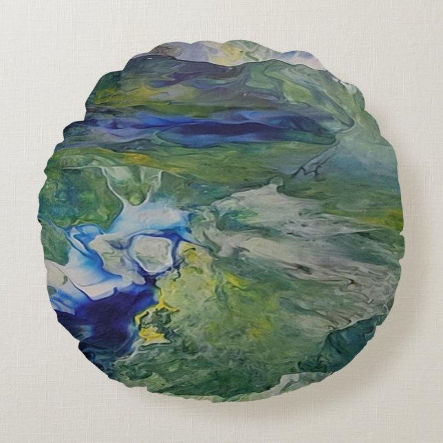 Die Schönheit der Natur Rundes Kissen (Vorderseite)