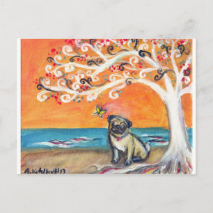 die Schönheit der Orange Postkarte