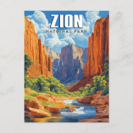 Die Schönheit der Pfeile des Zion-Nationalparks Postkarte