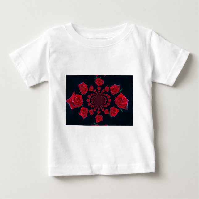 Die Schönheit der Rose: Blumenfantasie Baby T-shirt (Vorderseite)