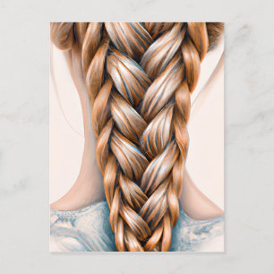 Die Schönheit der verschiedenen Frisuren bei Fraue Postkarte