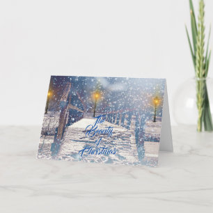 Die Schönheit der Weihnachtsgrußkarte Karte