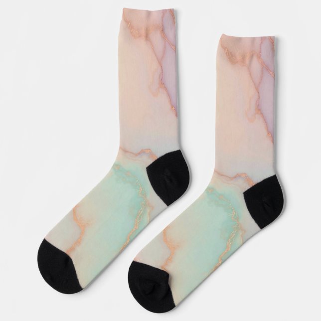 Die Schönheit des Marmors Socken (Linkes Detail)