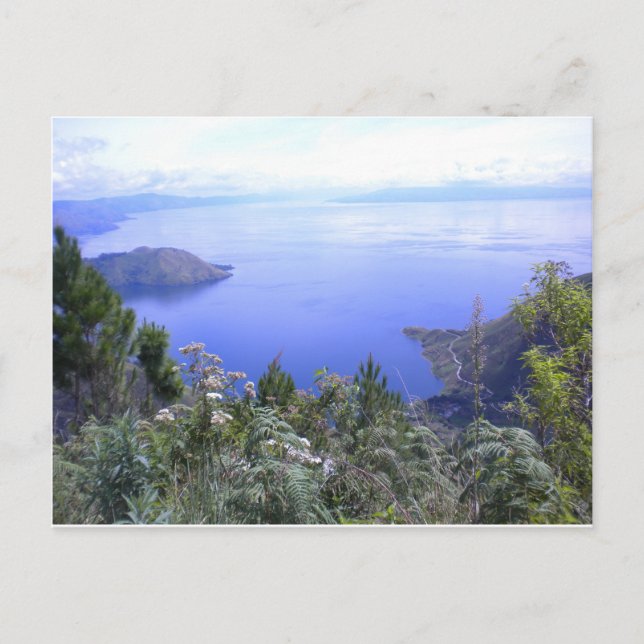 Die Schönheit des Tobassees Postkarte (Vorderseite)