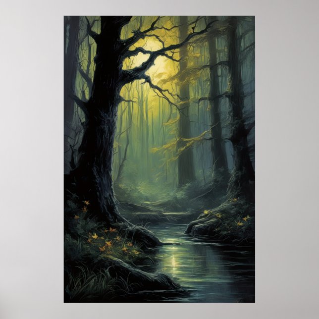 Die Schönheit eines alten Sumpfes Poster (Vorne)