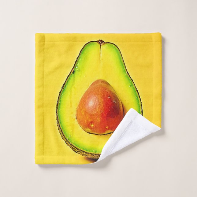 Die Schönheit eines gesunden Avocadodesigns Badhandtuch Set (Waschlappen)