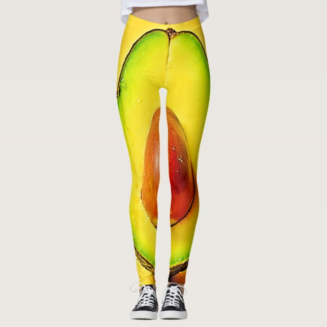 Die Schönheit eines gesunden Avocadodesigns Leggings (Vorderseite)