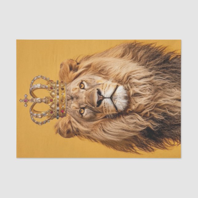 Die Schönheit eines Löwen Seidenpapier (Vorderseite)
