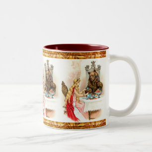 Die Schönheit in Rosa und die Bestienreise Zweifarbige Tasse