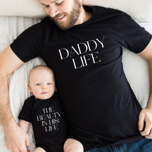 Die Schönheit in seinem Leben Vatertag Matching Baby Strampler